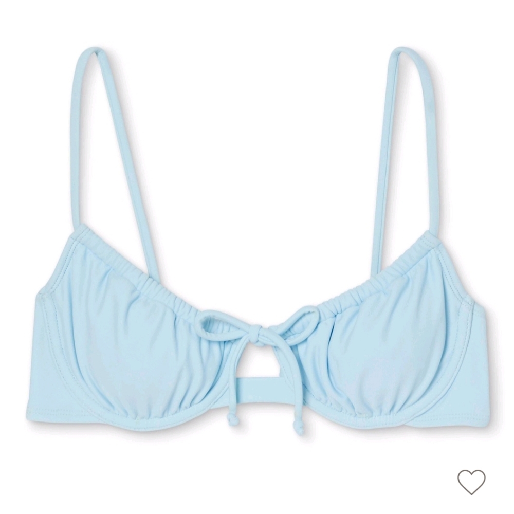 Xhilirarion blue bikini top medium